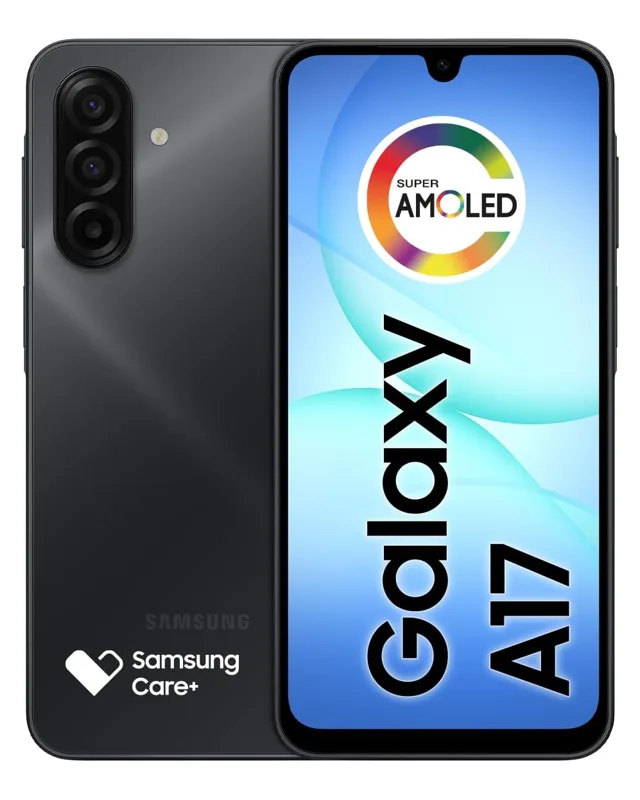 Samsung Galaxy A17 128GB 4GB, câmera 50MP, tela 6,7" IP54 (Preto)